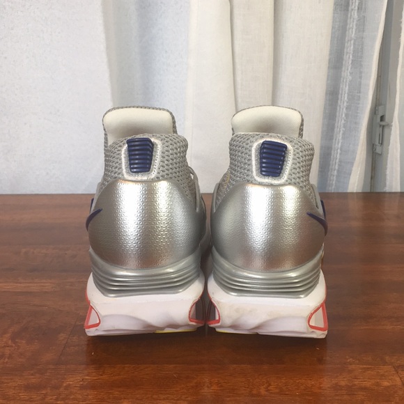 Nike Shox Gravity Metallic Silver Red Gym Blue - Picture 6 of 8